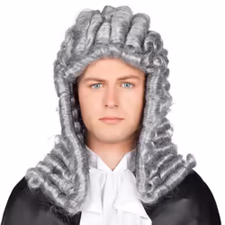 Boland 86364, Fancy dress wig, Adult, Male, Polyester, Grey, 375 g