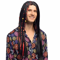 Boland 86368, Fancy dress wig, Adult, Any gender, Polyester, Brown, Pink, Red, Vanilla colour, Yellow, 341 g