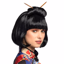 Boland 86417, Fancy dress wig, Adult, Female, Polyester, Black, 237 g