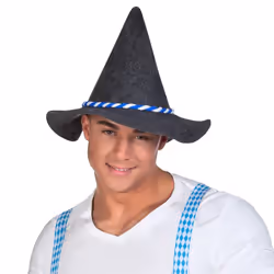 Boland 92980, Fancy dress hat, Adult, Male, Polyester, Black, Blue, White, 94 g
