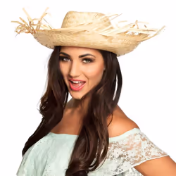 Boland 95441, Fancy dress hat, Adult, Any gender, Palm Leaf, Natural, 83 g
