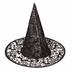 Boland 96916, Fancy dress hat, Female, Witch, Witch Kiara, Iron, Polyester, Black
