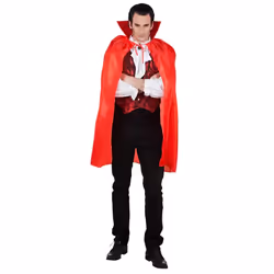 Boland 96921, Fancy dress cape, Adult, Any gender, Polyester, Polyethylene, Red, 208 g