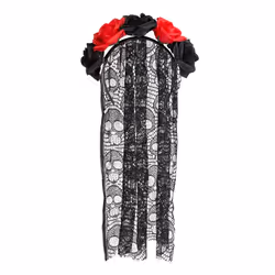 Boland 97064, Fancy dress tiara, Adult, Female, Polyester, Polypropylene (PP), Black, Red, 50 g