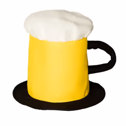 Boland 98996, Fancy dress hat, Adult, Any gender, Polyester, Black, White, Yellow, 80 g