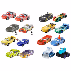 Disney Pixar Cars Disney and Pixar Cars 2-Pack Assortment, Car, Cars 3, 3 yr(s), Plastic, Metal, Assorted colours
