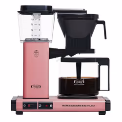 Moccamaster KBG Select, Drip coffee maker, 1.25 L, Ground coffee, 1520 W, Black, Pink