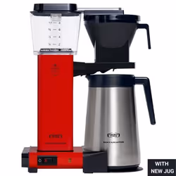 Moccamaster KBGT, Drip coffee maker, 1.25 L, Ground coffee, 1450 W, Black, Red