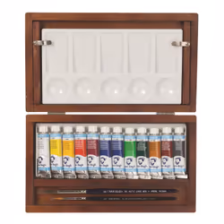 Van Gogh 20840112 water based paint Blue, Green, Grey, Red, White, Yellow 10 ml Tube 12 pc(s)