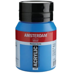 Amsterdam Standard acrylic paint 500 ml Cyan Bottle