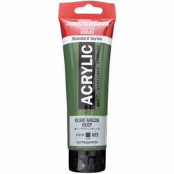 Royal Talens Amsterdam Standard Acrylic Paint 120Ml-Olive Green Deep