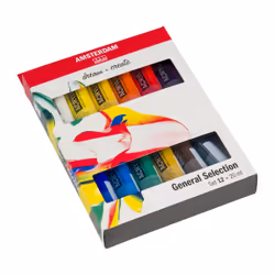 Amsterdam 17820412, 20 ml, Black, Blue, Brown, Green, Purple, Red, White, Yellow, Tube