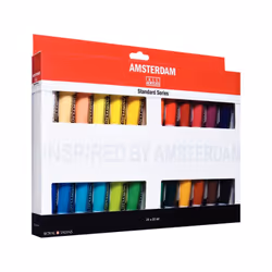 Talens Standard Series Acrylics General Selection Set 24 × 20 ml, Multi, Acrylic paint, liquid, 20 ml, 24 pc(s)