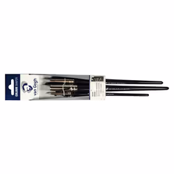 Van Gogh 90980004, Rubber, Chisel/Point/Slanted, Brass, Black, Nickel, 3 pc(s)