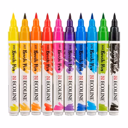 Talens Ecoline marker 10 pc(s) Black, Blue, Green, Magenta, Orange, Red, Yellow