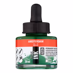 Amsterdam 17206190, Green, 30 ml, 1 pc(s), Permanent Green Deep