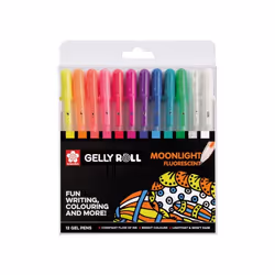 Sakura POXPGBMOO12, Capped gel pen, Multicolour, Multicolour, Plastic, Fine, Round