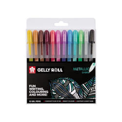 Sakura POXPGBMET12 gel pen Capped gel pen Fine Metallic, Multicolour 12 pc(s)