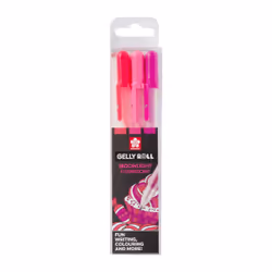 Sakura Moonlight Sweets, Capped gel pen, Pink, Purple, Rose, Multicolour, Plastic, Round, 0.5 mm