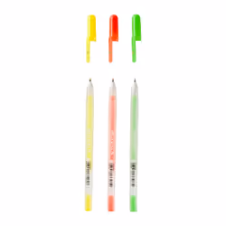 Sakura Moonlight Happy Capped gel pen Green, Orange, Yellow 3 pc(s)