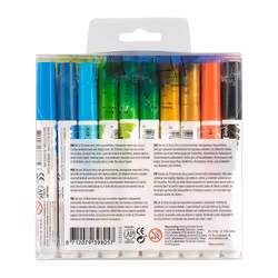 Talens Ecoline marker 20 pc(s) Black, Blue, Green, Magenta, Orange, Red, Violet, White, Yellow