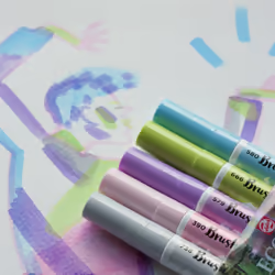Talens Ecoline marker 5 pc(s) Rose, Blue, Green, Grey, Violet
