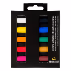 Rembrandt Soft Pastel Micro Set 10-Piece Half Sticks General Selection