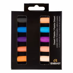 Rembrandt Soft Pastel Micro Set 10-Piece Half Sticks Southwest Desert Palette Selection