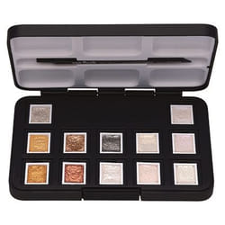 Van Gogh 20808640 water based paint Graphite, Bronze colour, Copper, Gold, Green, Red, Silver, Violet, White, Yellow Palette 12 pc(s)