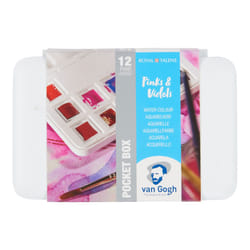Van Gogh Watercolour Pocket Box Set 12 Pinks & Violets Shades
