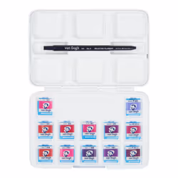 Van Gogh Watercolour Pocket Box Set 12 Pinks & Violets Shades