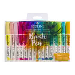 Talens Ecoline marker 30 pc(s) Beige, Blue, Fuchsia, Green, Grey, Indigo, Mahogany, Pink, Red, Rose, Sepia, Violet, Yellow