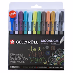 Moonlight 06 Gelly Roll Gel Pen Set of 12 Cosmos/Universe