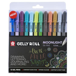 Moonlight 06 Gelly Roll Gel Pen Set of 12 Cosmos/Universe
