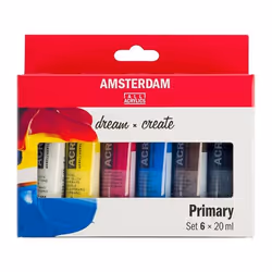 Amsterdam 17820500, Multi, Acrylic paint, liquid, 6 pc(s)