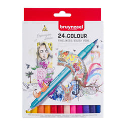 Bruynzeel Creatives Fineliner Brush pen set 24 colours