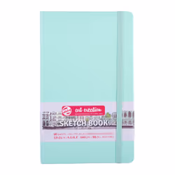 Talens Sketchbook Fresh Mint 13 x 21 cm 140 g 80 Sheets, Monochromatic, Mint colour, 80 sheets, 140 g/m², Hardcover, Universa ...