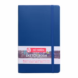 Talens Sketchbook Navy Blue 13 x 21 cm 140 g 80 Sheets, Monochromatic, Blue, Navy, 80 sheets, 140 g/m², Hardcover, Universal