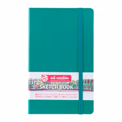 Talens Sketchbook Forest Green 13 x 21 cm 140 g 80 Sheets, Monochromatic, Green, 80 sheets, 140 g/m², Hardcover, Universal