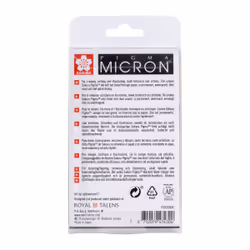 Sakura Pigma Micron fineliner Grey, Light grey 8 pc(s)