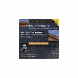 Franz Schubert Symphony No. 9peter Grimes (Beinum Concertgebouwo rkest) CD
