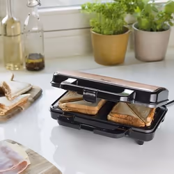 Bestron ASM90XLCO sandwich maker 900 W Black