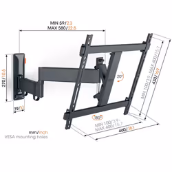Vogel's TVM 3445 Full-Motion TV Wall Mount (black)