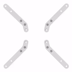 Vogel's MOMO A003 VESA Extenders (white), Extender, White, 100 x 200,200 x 100 mm, 1 pc(s), 10 year(s), TÜV mark