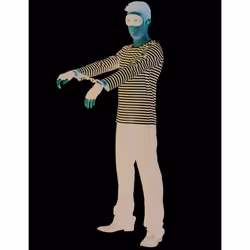 Adult mime long sleeve t-shirt - XXL