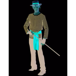 Adult mime long sleeve t-shirt - XXL