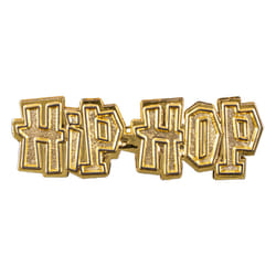 Double " Hip Hop " Gold Ring