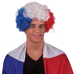 Funny Fashion 105234807 sports fan attribute France Wig