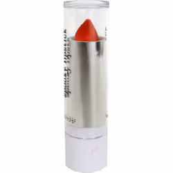 Neon red lipstick