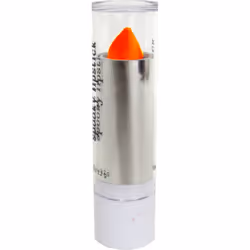Neon orange lipstick